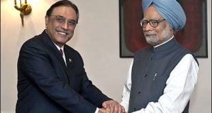 Meeting of Asif Zardari and indian Prime Minister Manmohan Singh