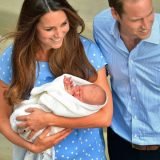 william and kate with their son in happy mood