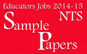 Sample papers NTS test 2014
