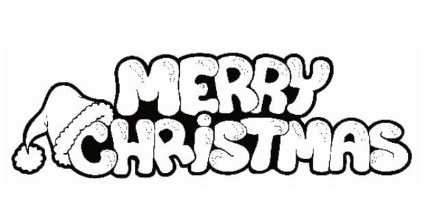 Merry Christmas coloring banners 2014
