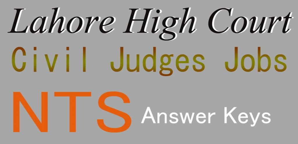 result Lahore High Court civil Judge test 8 March