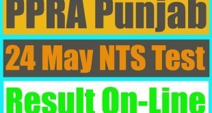 PPRA NTS answer key 24 May 2015