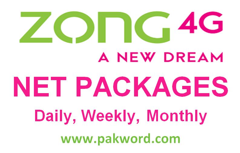 Zong Net Package Data Offers