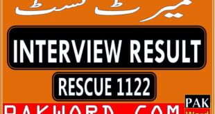merit list of rescue 1122 jobs punjab