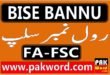 bise bannu fa fsc roll number slip
