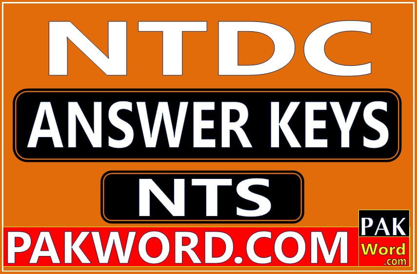 NTDC Jobs NTS Answer keys