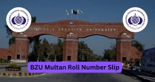 BZU Multan Roll No Slip for BA, BSc, ADP, ADA, MA, MSc Online Downloa
