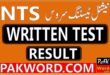 nts result Written Test