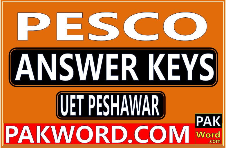 pesco written test answer keys