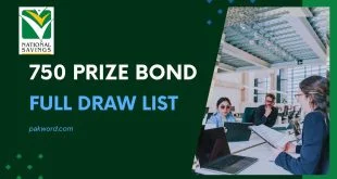 rs 750 prize bond draw list today by savings.gov.pk