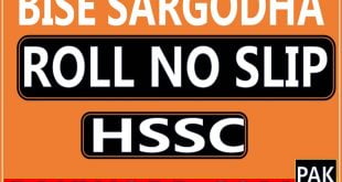 sargodha board hssc roll number slip