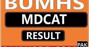 bolan university result of mdcat entry test