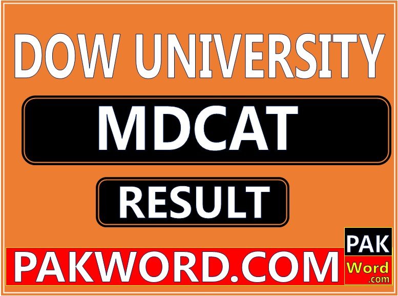 dow University result of mdcat entry test
