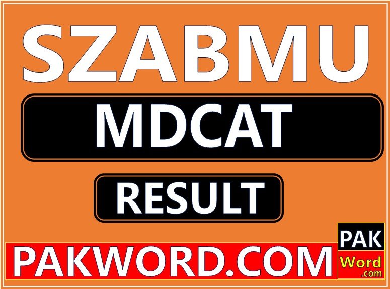 szabmu result of mdcat entry test