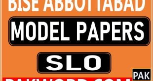 abbottabad board slo model papers