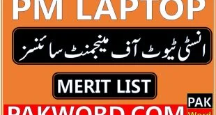 institute of management sciences pesahawar laptop merit list