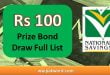 Prize bond list 100 online check August