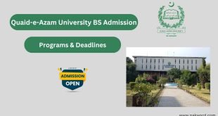 Quaid-e-Azam University BS Admission