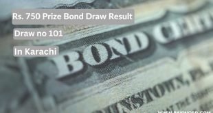 Rs. 750 Prize Bond Draw
