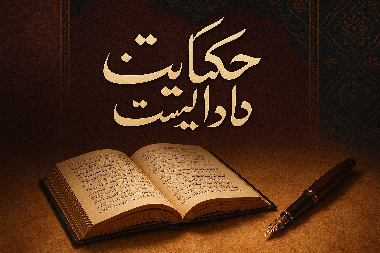 Hikayat Digest Urdu magazine cover with traditional design