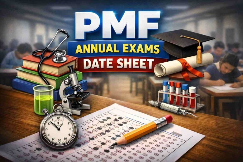 pmf exam date sheet pdf download