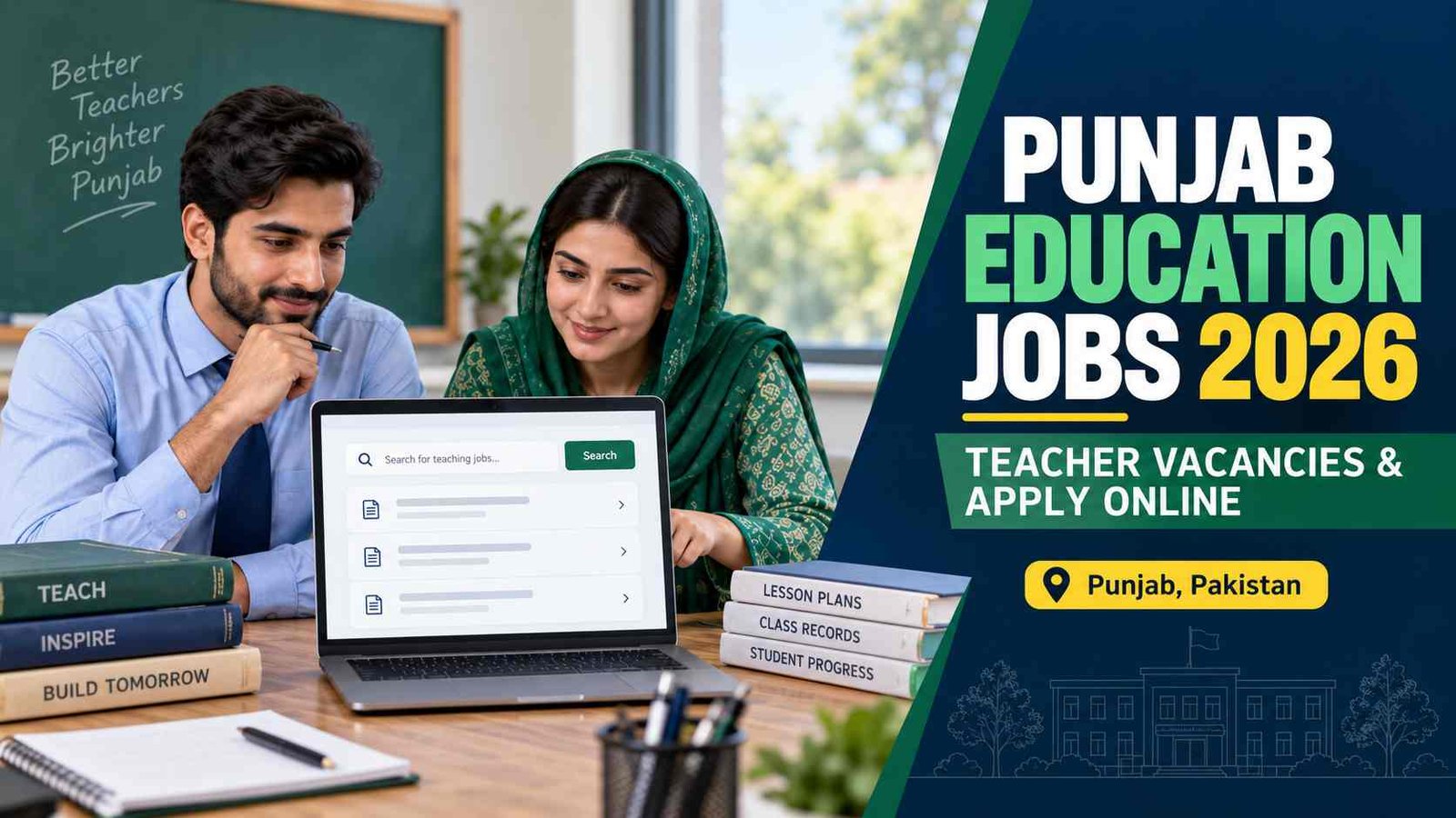 Pakistani candidates checking Punjab education jobs 2026 online